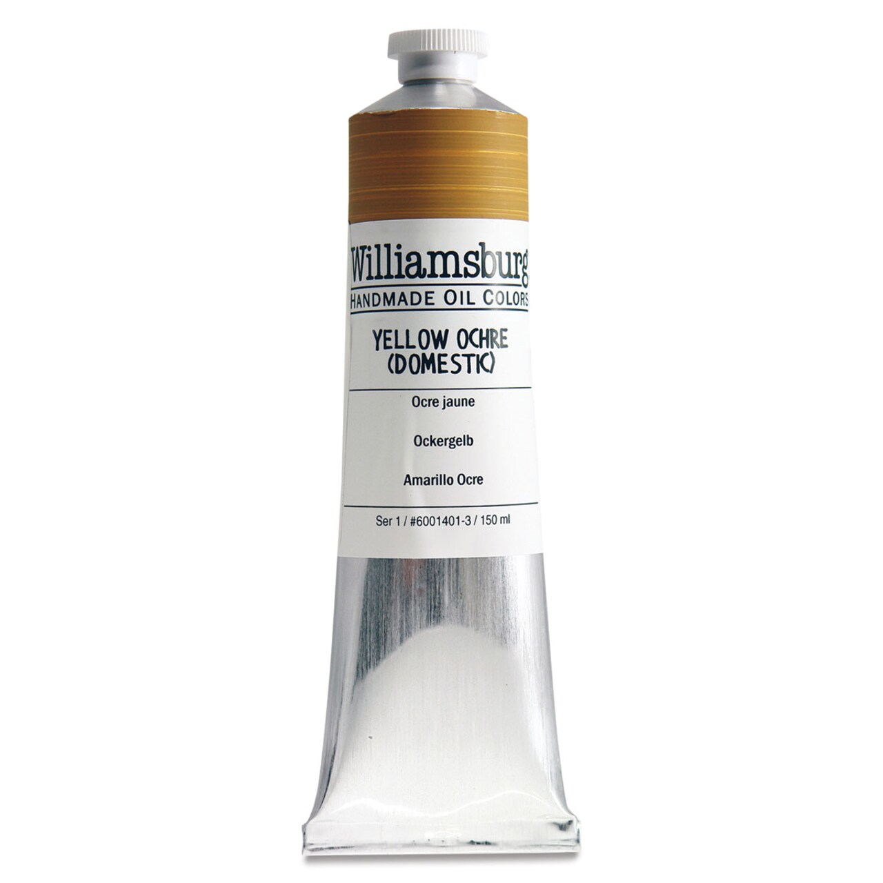 Williamsburg Handmade Oil Paint - Yellow Ochre Domestic, 150 ml tube